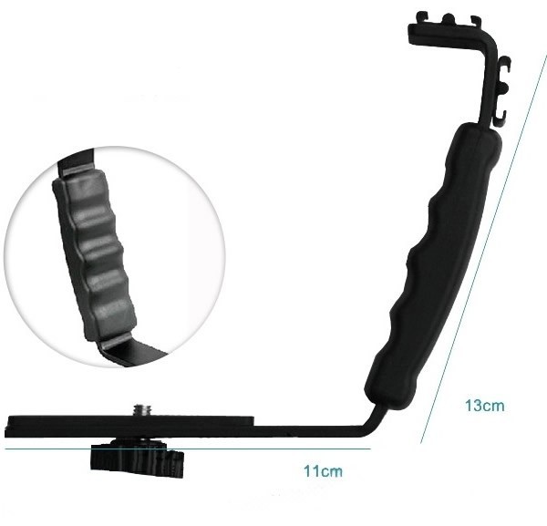 L Flash Bracket Mount สำหรับติดไมค์ แฟลช อุปกรณ์เสริมต่างๆ