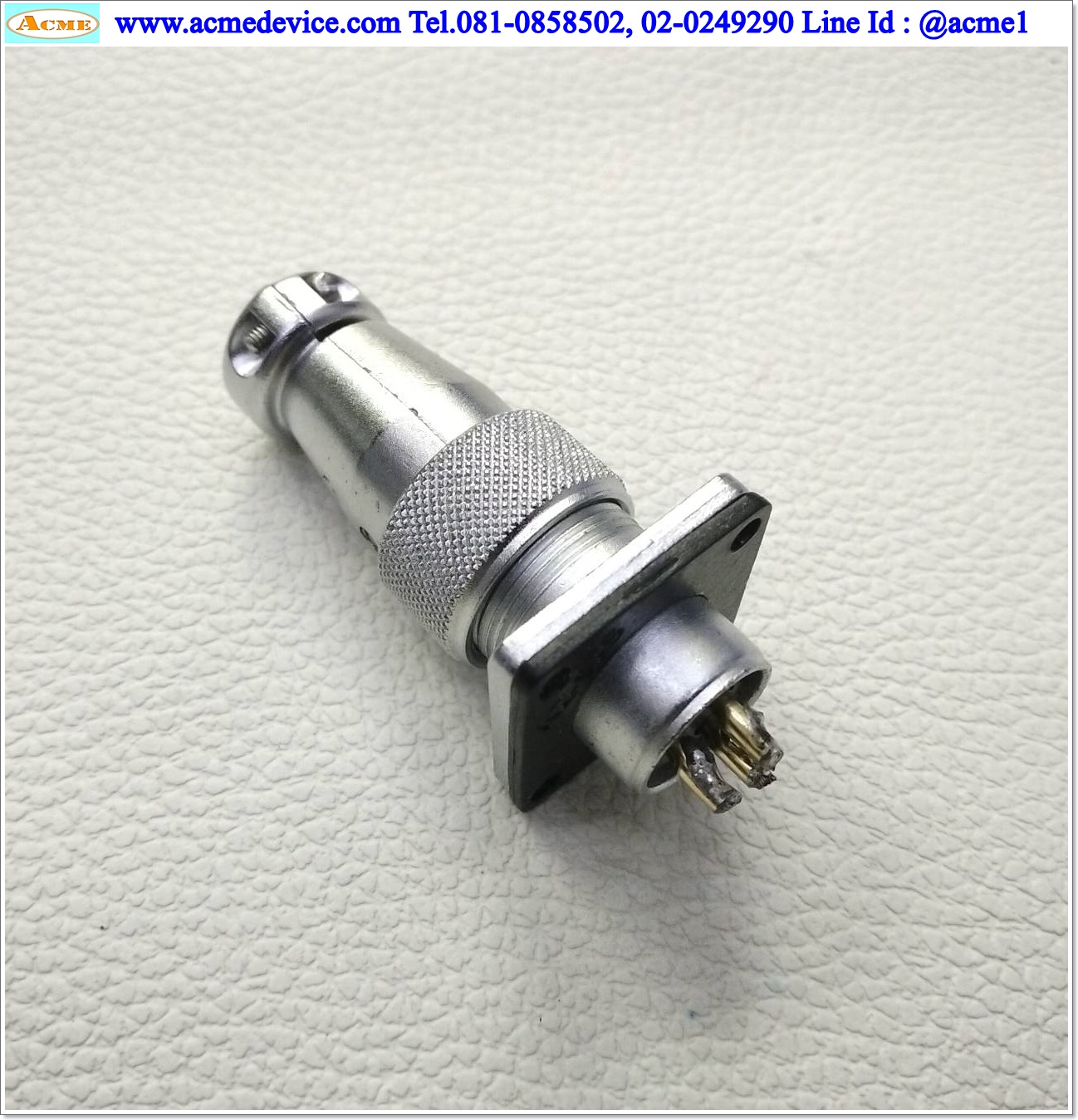 Connector Weipu รุ่น WS20J3TQ+WS20K3Z, 3 Pin (ผู้-เมีย)