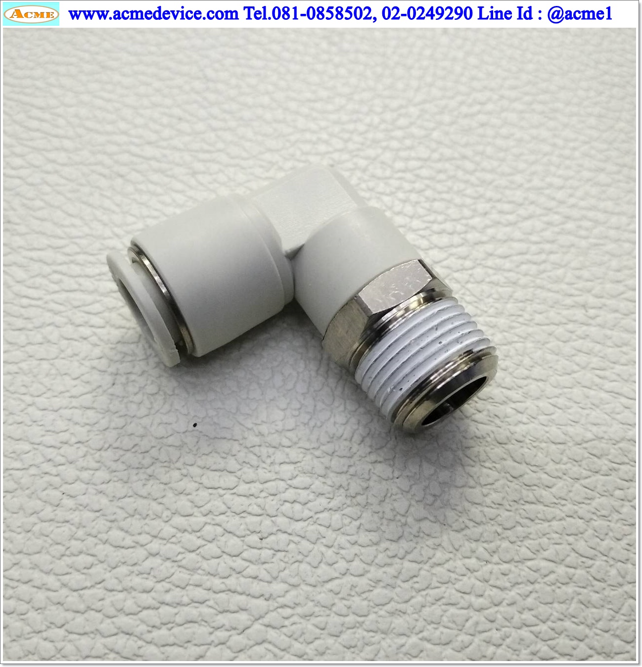 Fitting CKD รุ่น GWL10-10, 3/8, ท่อลม 10mm.