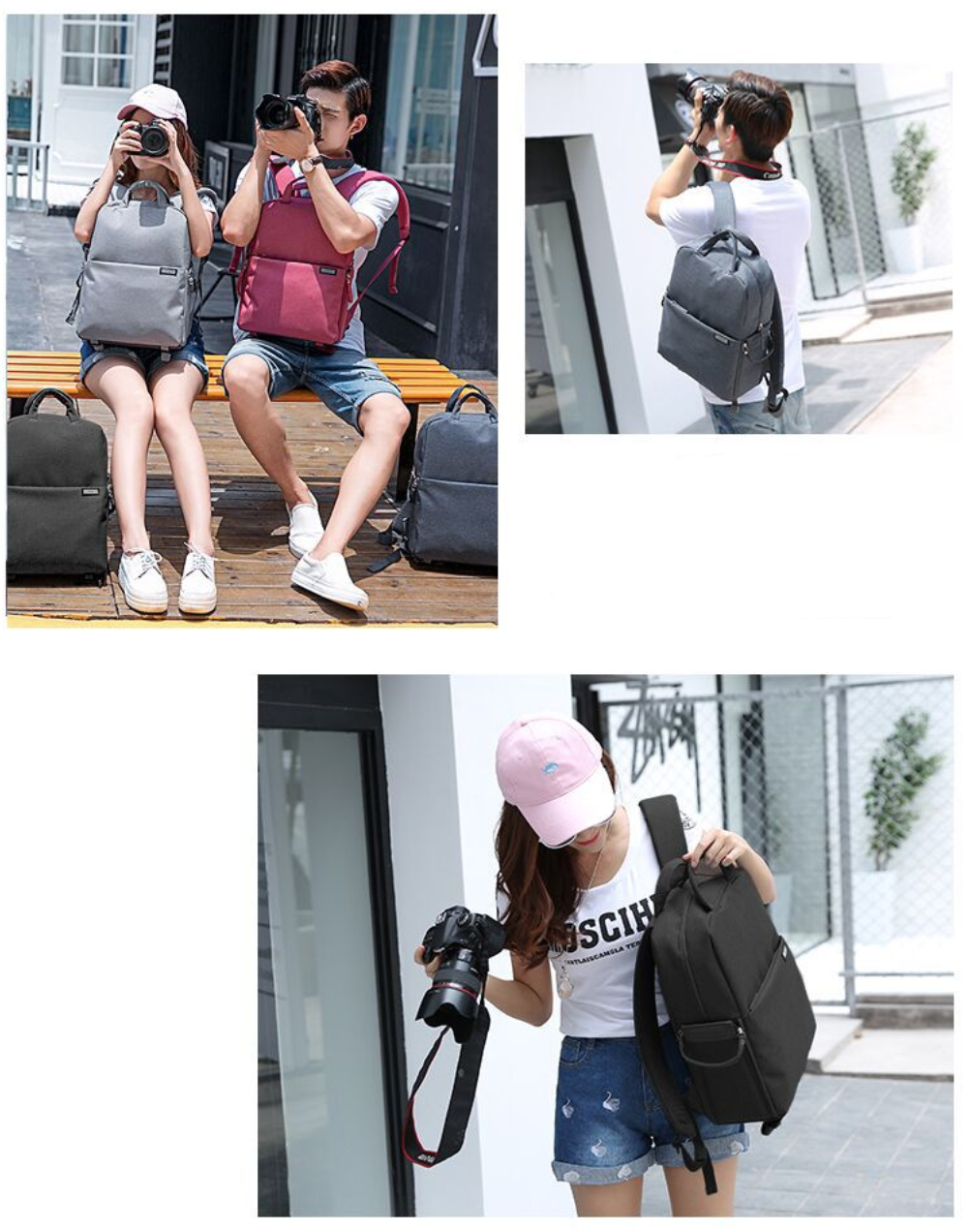 กระเป๋า Backpack ยี่ห้อ CADEN L5 สำหรับใส่กล้อง เลนส์ และโน๊ตบุ๊ค