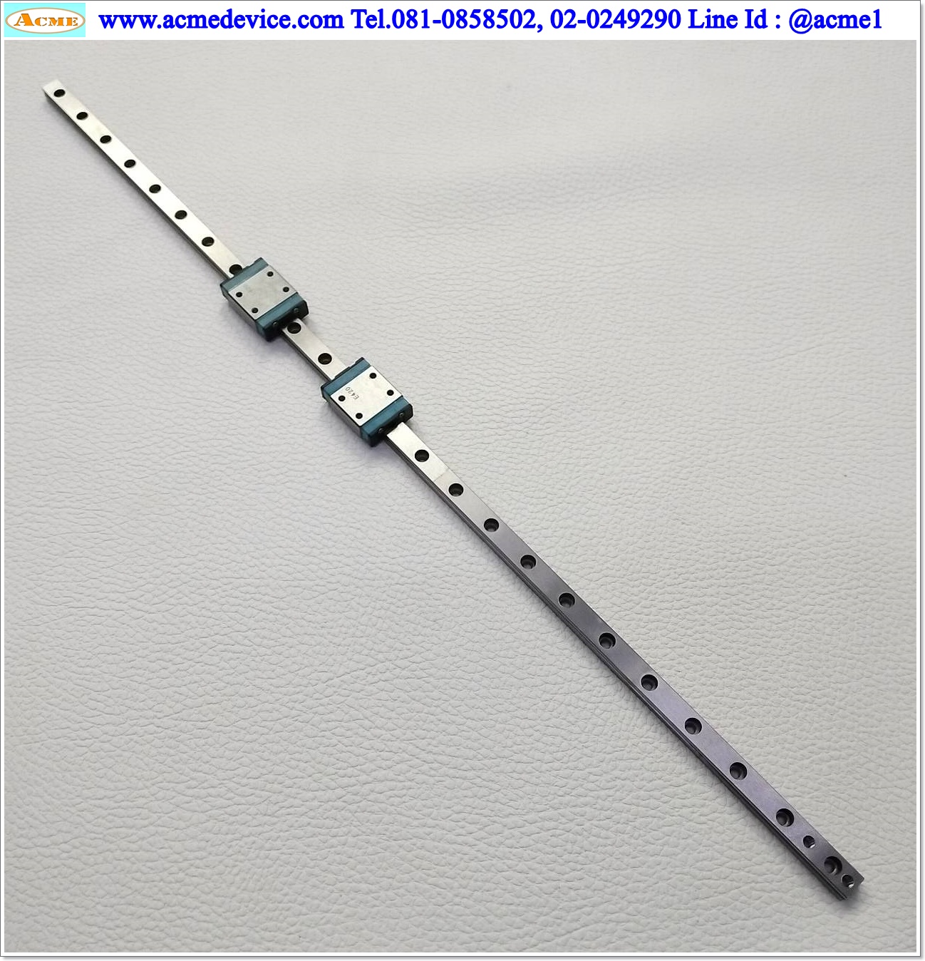 Linear Block and Rail IKO รุ่น ML7, รางสไลด์ขนาด 7 mm x 360 mm (2 Block)
