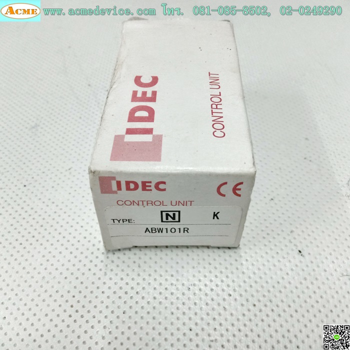 Push Button Idec รุ่น ABW101R, 22 mm. (สีแดง)