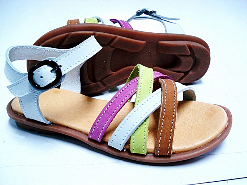 leather sandal with backstrap (kids)