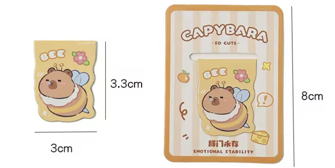ที่คั่นหนังสือแม่เหล็ก ที่คั่นสมุดลายน้องคาปิบาร่า ราคา 15
