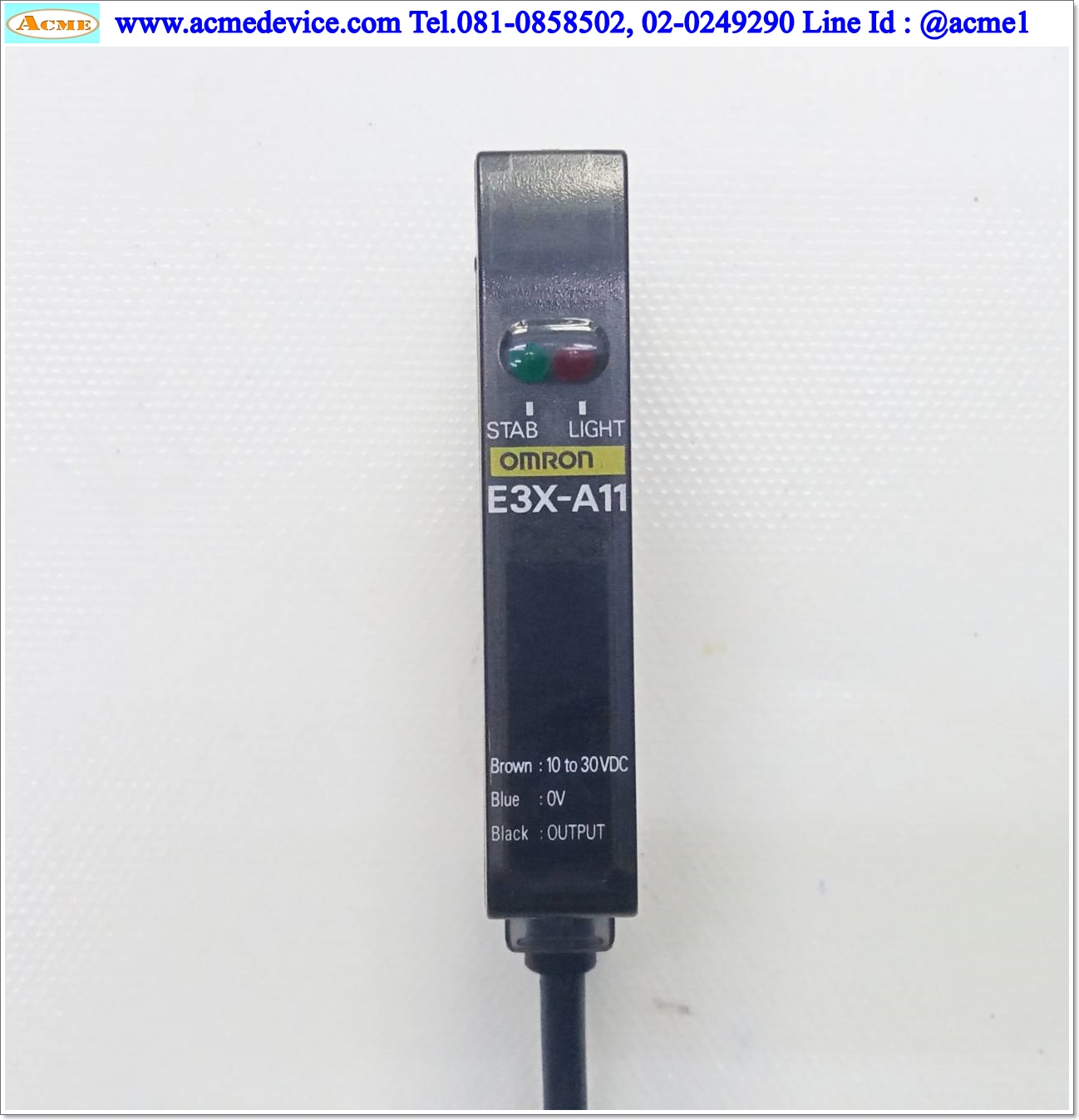 Fiber Amp Omron รุ่น E3X-A11, NPN