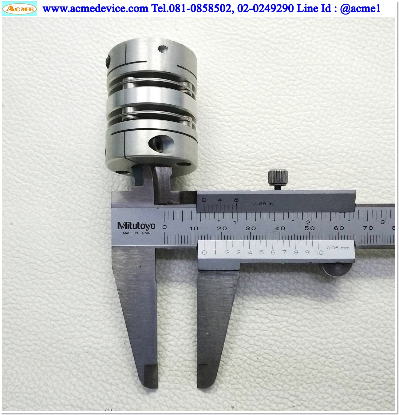 Coupling NBK ขนาด ID 8/14mm, OD 32mm, L 40mm