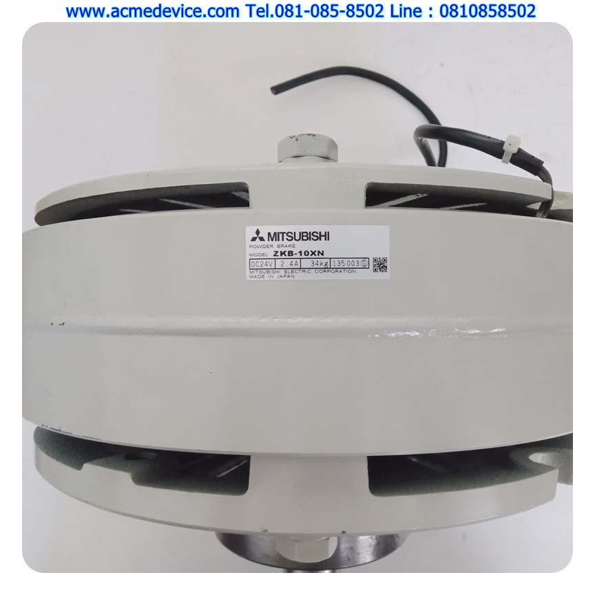 Tension, Powder Brake Mitsubishi รุ่น ZKB-10XN, 24Vdc, 34kg.
