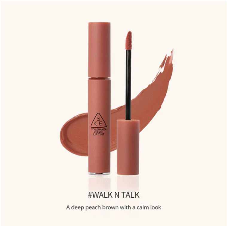 ลิปเนื้อเวลเวตแมท 3CE Velvet Lip Tint สี Walk a Talk