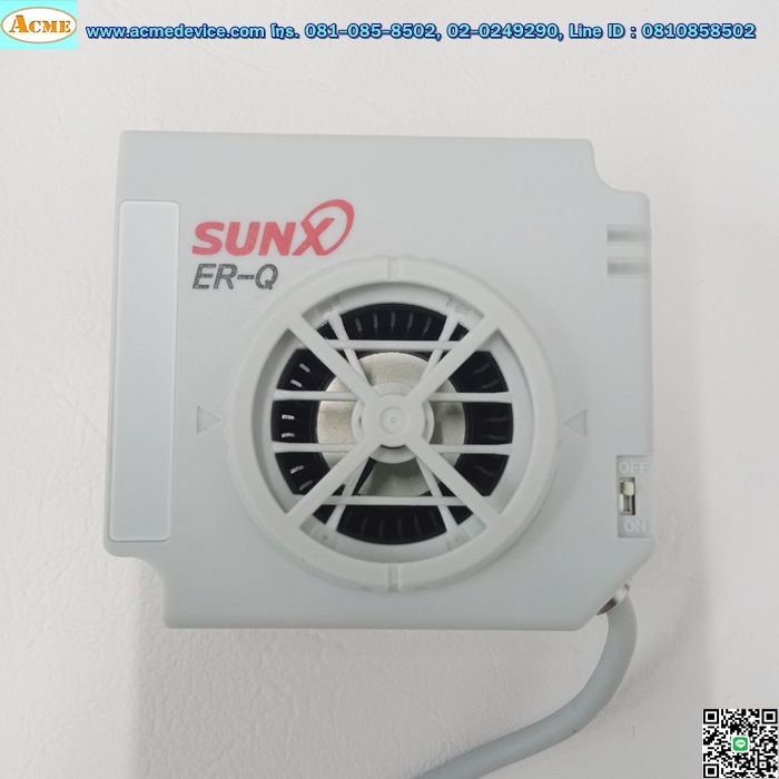 Ionizer Sunx รุ่น ER-Q, 24VDC (เครื่องกำจัดไฟฟ้าสถิตแบบพัดลม)