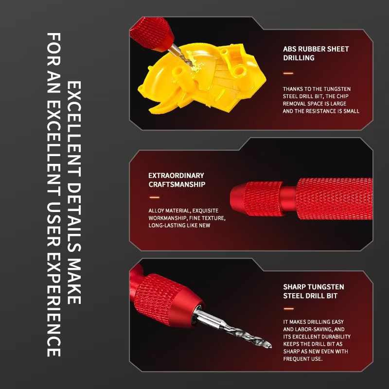 สว่านมือ สว่านเจาะ ดอกสว่านเหล็กทังสเตน Tungsten Carbide Drill Bit Set STEDI เครื่องมือ อุปกรณ์ต่อโมเดล กันดั้ม กันพลา