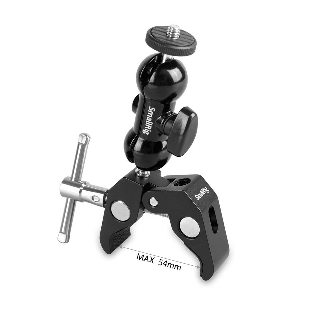SMALLRIG® Multi-function Double BallHead with Clamp & 1/4" Screw 1138 (ByOrder รอสินค้า2-3วัน)