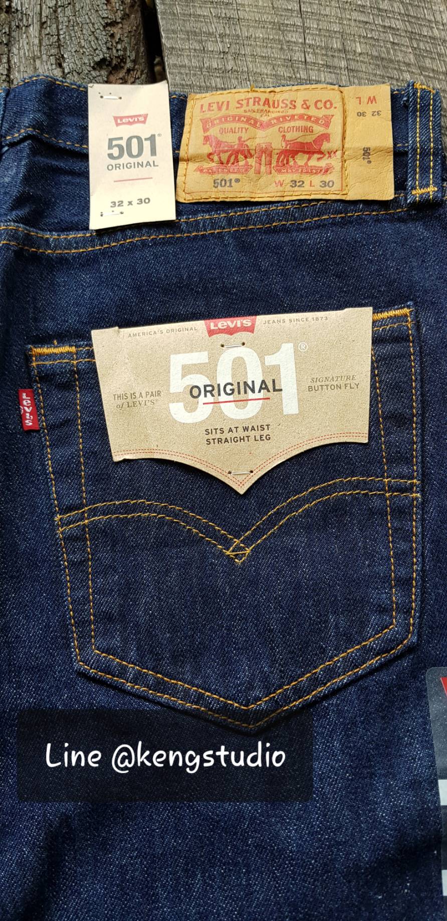 Levi's501-0115 Rinsed Jeans Original