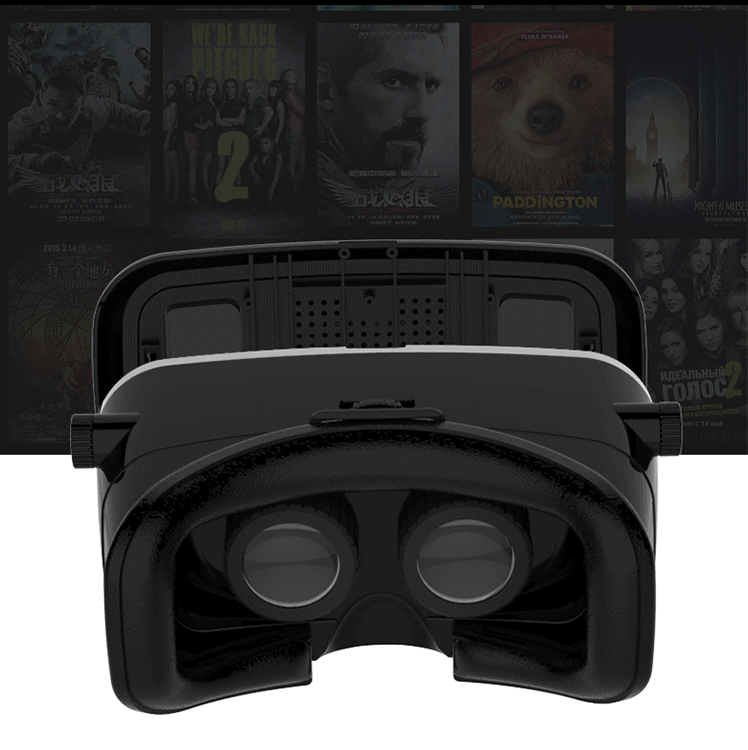 แว่นขยายดูหนัง 3มิติ 3D VR Glasses (สีดำ)