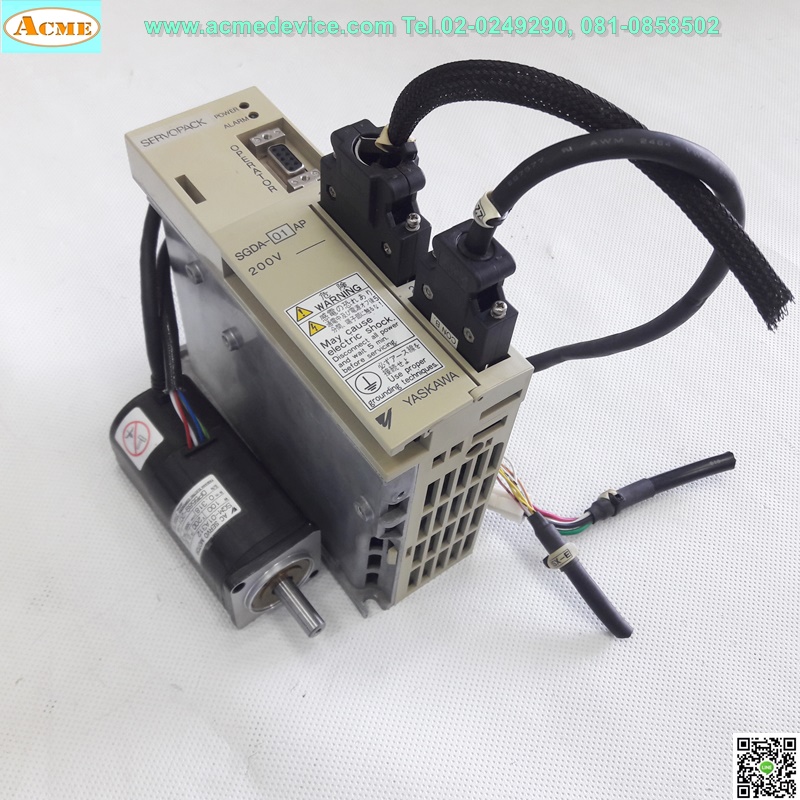 Servo Drive Yaskawa รุ่น SGDA-01AP & Motor SGM-01A312, 100w