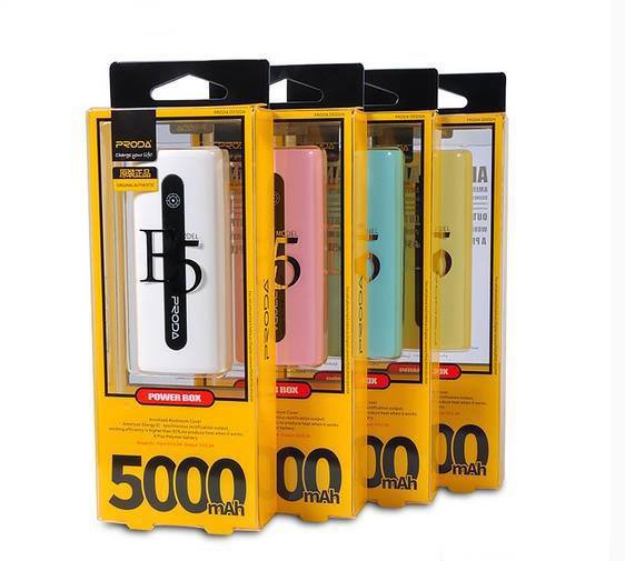 PowerBank E5 แบตสำรอง REMAX ของแท้ 5000mAh (PRODA) สีขาว