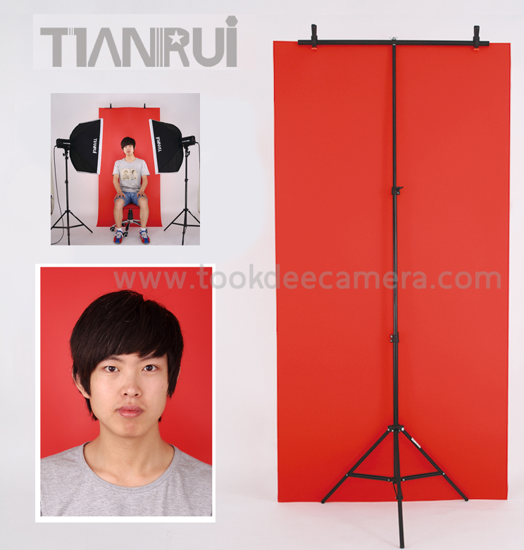 โครงฉากขนาดเล็ก ขนาด 100x200 cm เหมาะกับการถ่ายภาพบุคคลหน้าตรงหรือภาพสินค้า (ราคาไม่รวมBackground)