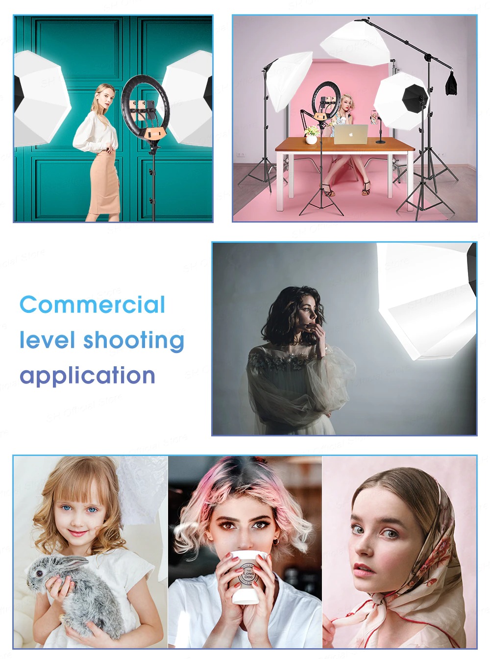 OCTA SOFTBOX E27 ชุดซอฟบ็อกไฟสตูดิถ่ายภาพแบบ 8 เหลี่ยม