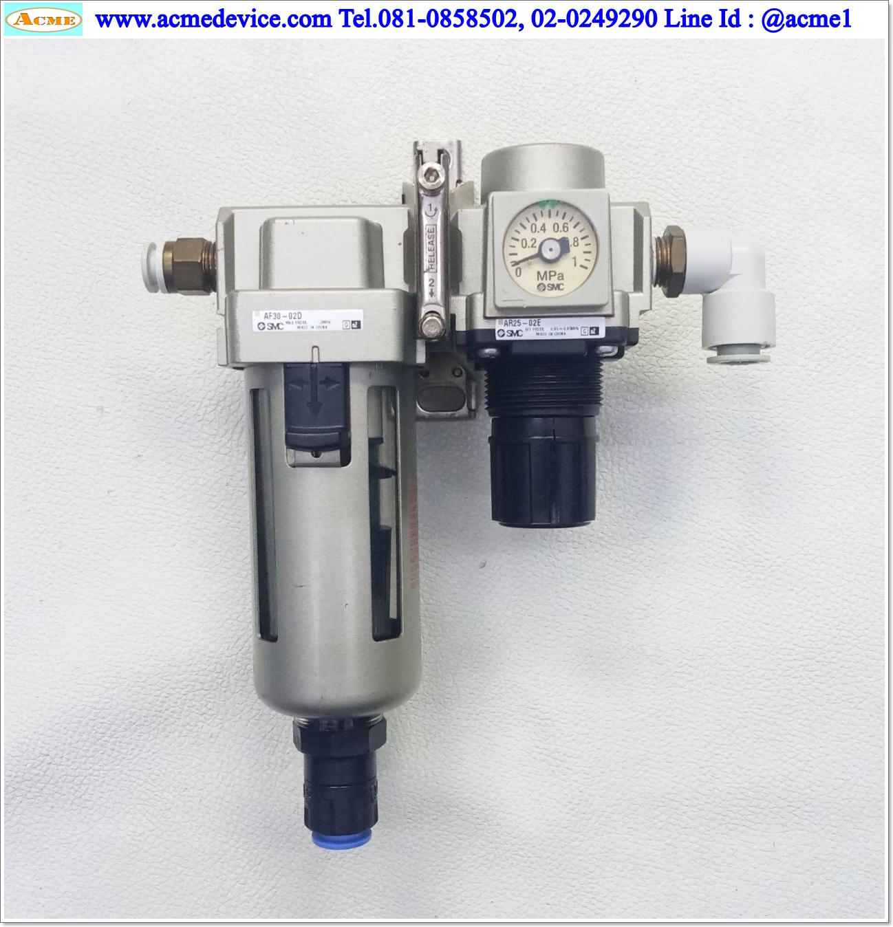 Regulator SMC รุ่น AR25-02E + AF30-02D