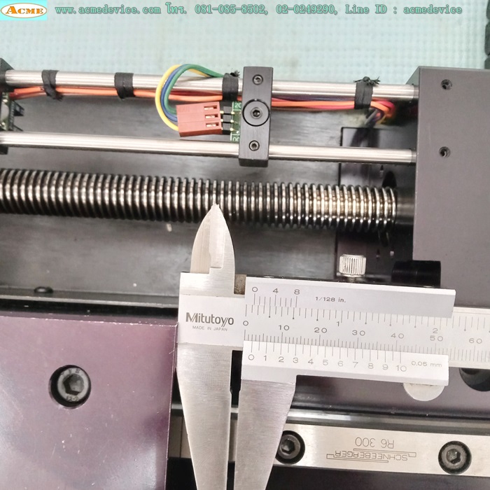 แกนสําเร็จรูป Ball Screw XY ??? รุ่น ???, ขนาด 230 mm.x 305 mm., แกนเพลา 13 mm., Stroke 170 mm.x 170 mm., Pit 2 & Motor