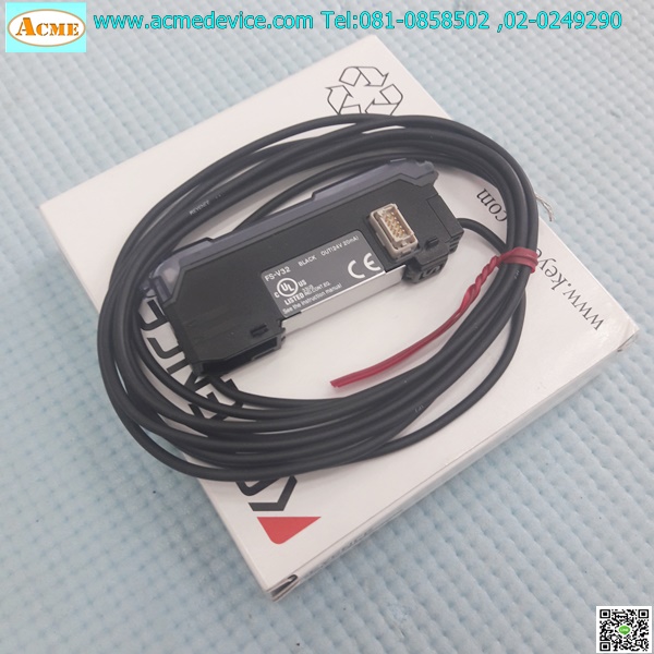 Fiber Amp Keyence รุ่น FS-V32, NPN, 1 Output, expansion unit