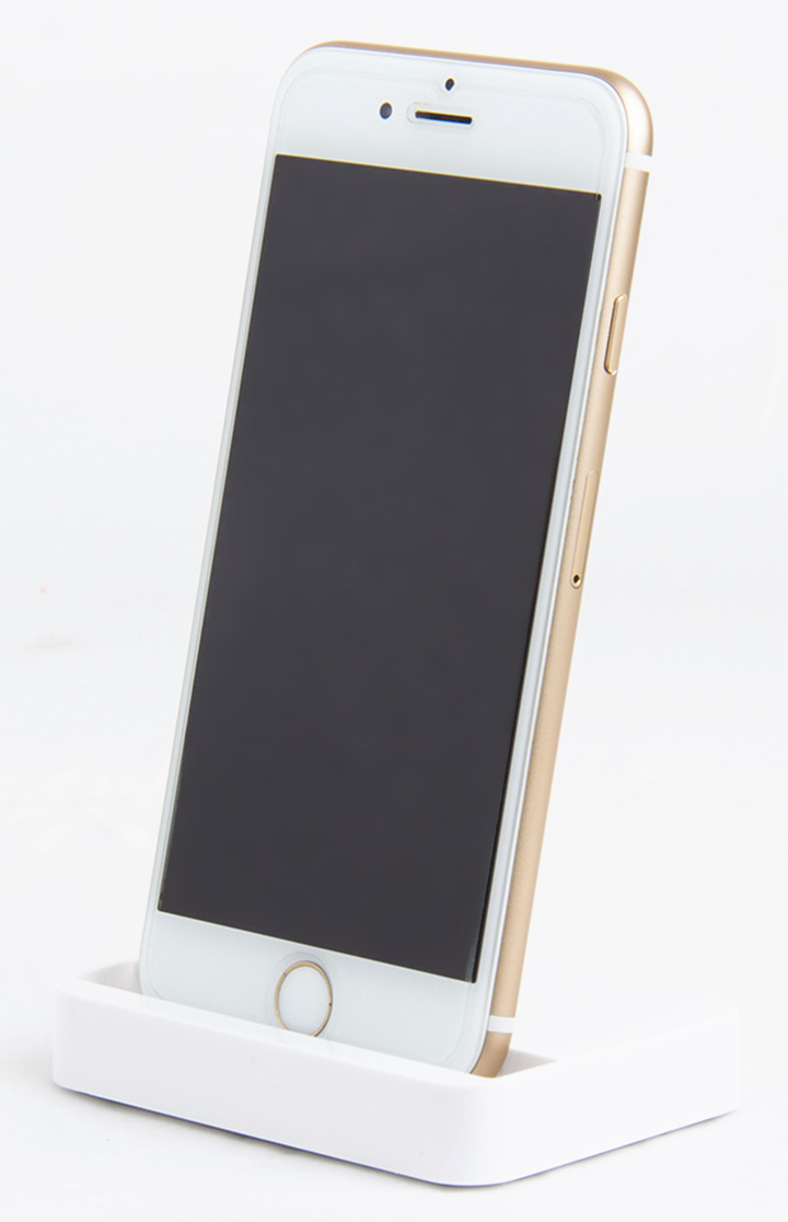 ที่วาง iPhone5/6/6plus พร้อมชาร์จได้ สีขาว