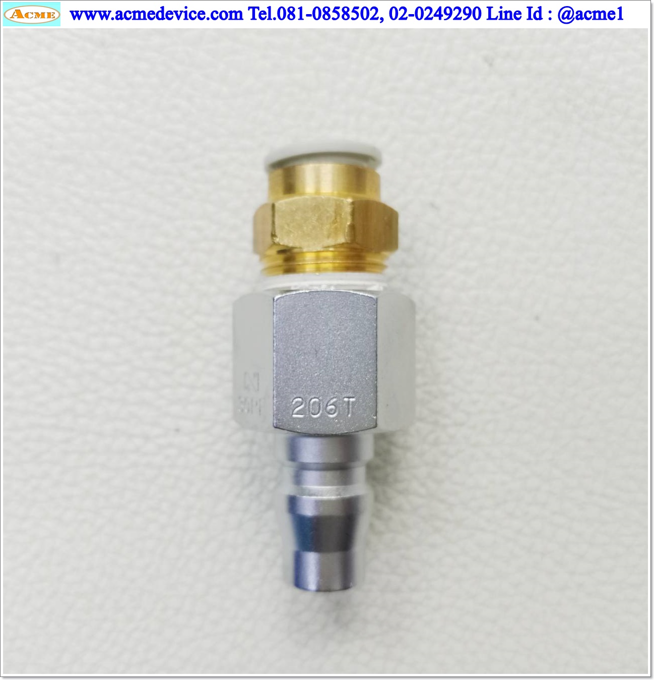 Coupler Plug รุ่น PF-30, เกลียวใน 3/8, คอปเปอร์