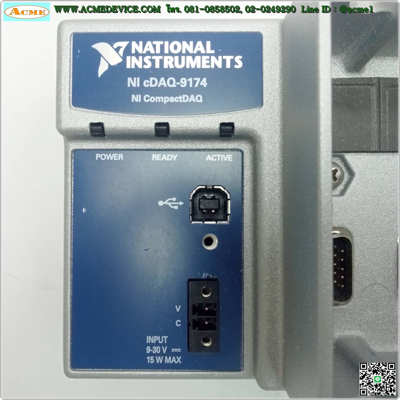 National Instruments รุ่น CDAQ-9174 NI CompactDAQ, NI 9234 4AI +/-5V 24Bit 4CH, NI 9411 6DI +/-5V to 24V 6CH