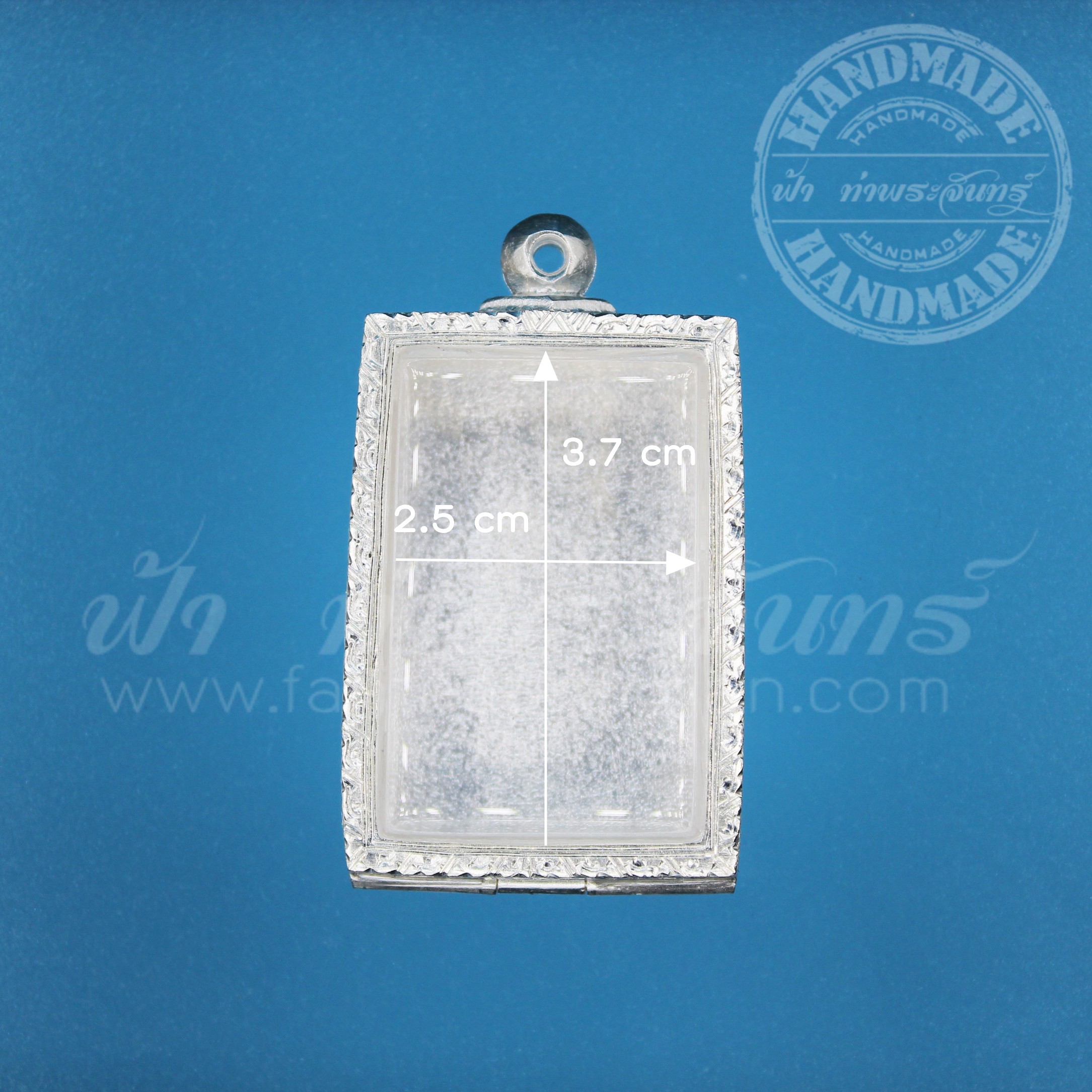 ตลับสมเด็จ ปิดหลัง เงินแกะลาย 92.5%