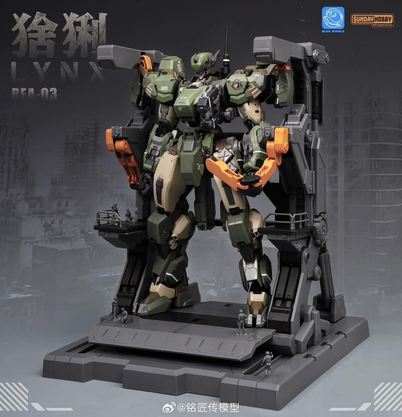 พรีออเดอร์ 1/100 LYNX แถมฟรี โรงซ่อม+Engineerx8+Pilotx1 สูง 21.5 cm.สินค้ามา ธ.ค.68 ค่าย Sunday Hobby Studio Made in China