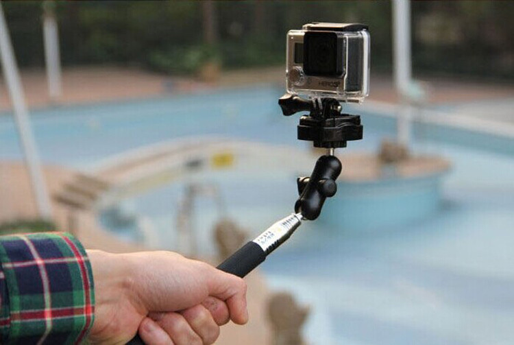 Tripod Mount(2) ใช้การยึดbasic mountที่ติดมากับกล้องเข้ากับแขนถ่ายภาพหรือขาตั้งกล้อง