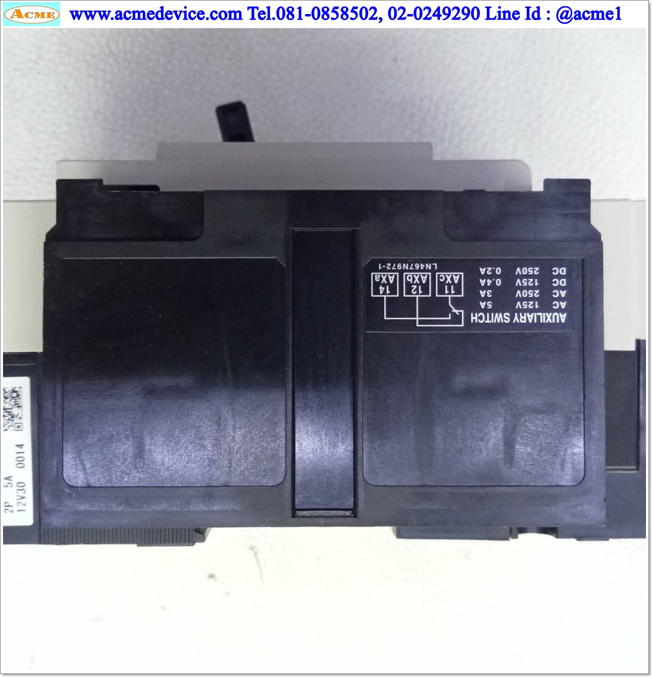 Breaker 2P Earth Leakage Mitsubishi รุ่น NV63-CV, 5A