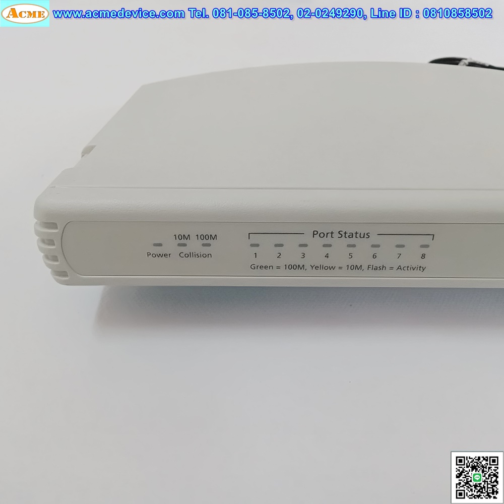 Industrial Hub 3com รุ่น 3C16753, Officeconnect Dual Speed Hub, 8 Port