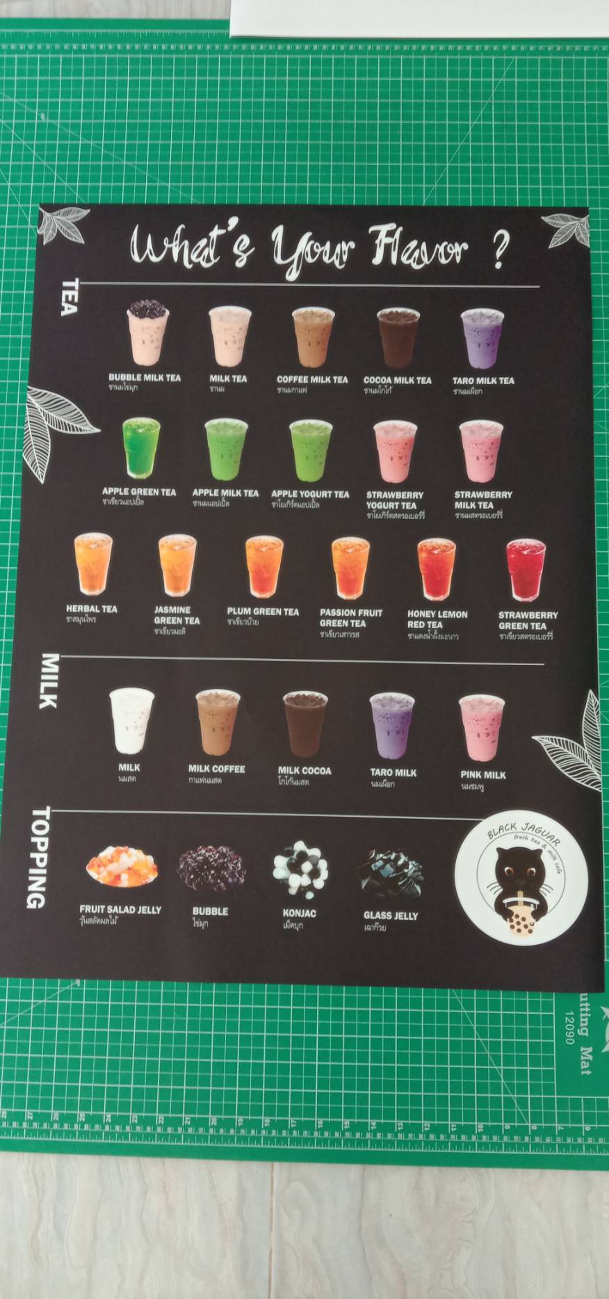 งานป้ายสติ๊กเกอร์ พิมพ์UV ติดบนพาสวู๊ด 5มิล