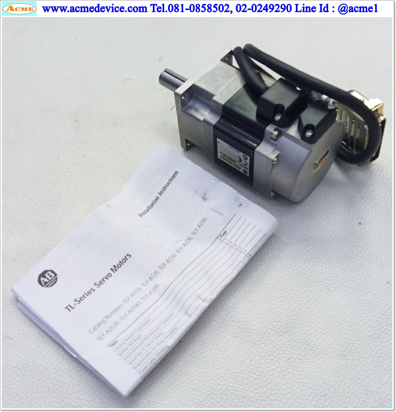 Servo Motor Allen-Bradley รุ่น TLY-A220T-HJ62AN, 0.38KW, 6000 RPM,