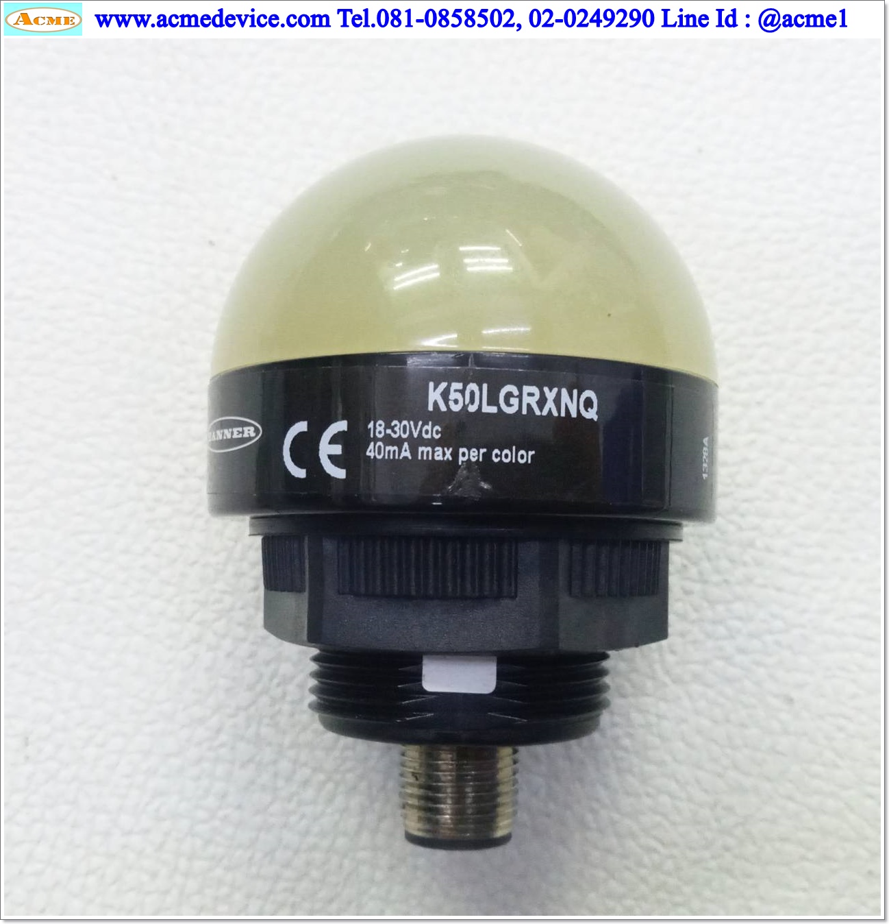 Light Indicators Banner รุ่น K50LGRXNQ, 2-Color, Green Red, 18-30Vdc