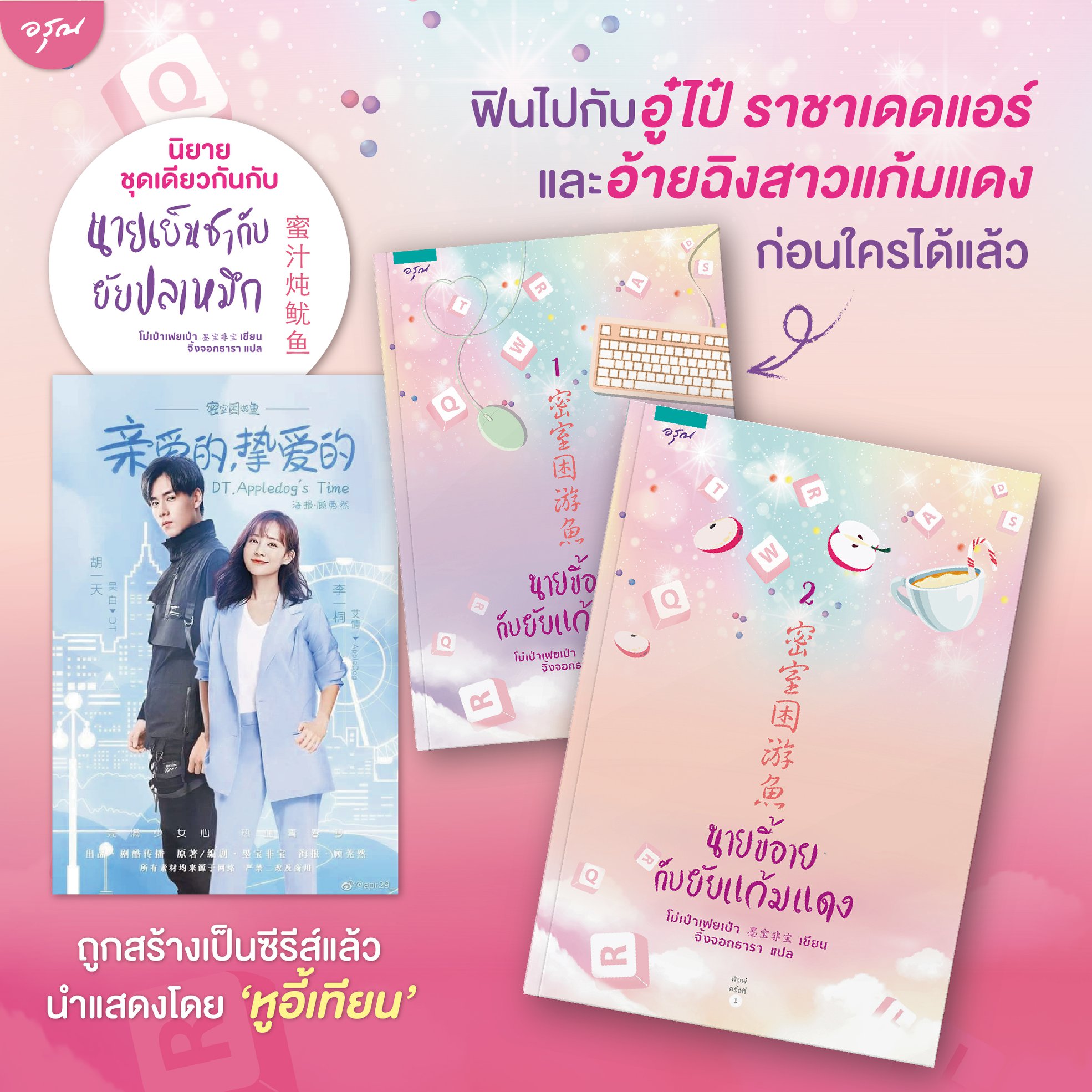 นิยายจีน ชุด นายขี้อายกับยัยแก้มแดง (เล่ม 1-2 จบ) : โม่เป่าเฟยเป่า : อรุณ