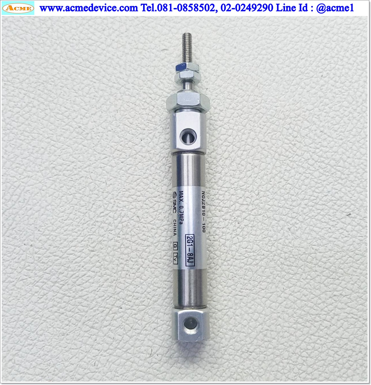 Air Cylinder SMC รุ่น NCJ2B10-100, Bore 10 mm., Stroke 1"