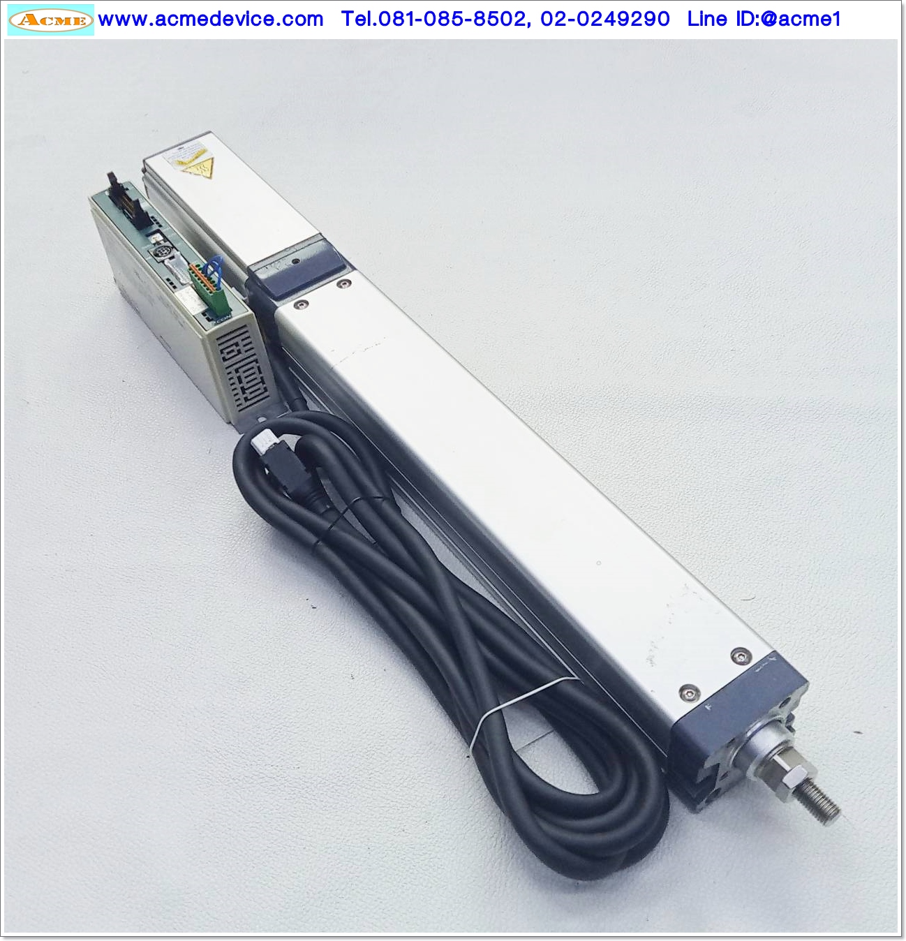 Actuator IAI Drive รุ่น PCON-CA-42PWAI-NP-2-0 & RCP5-RA6C-WA-42P-6-215-P3-R03-B, Stroke 215 mm. (มีตำหนิ)