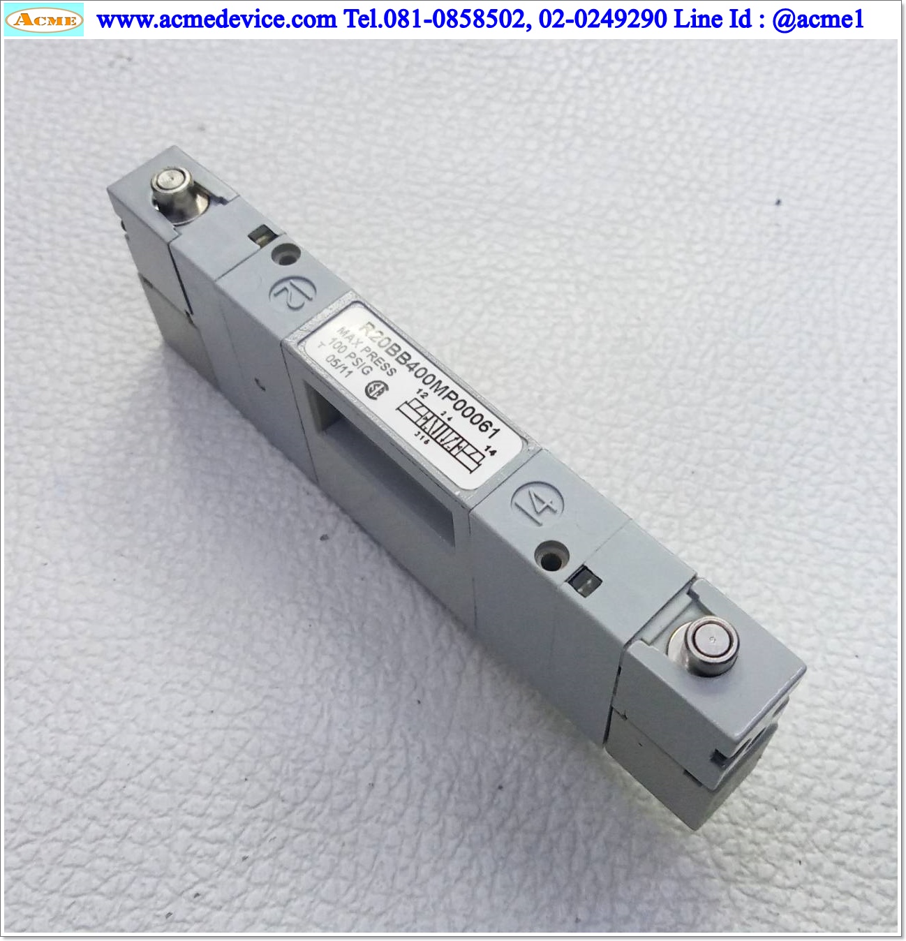 Solenoid Valve ASCO รุ่น R20BB400MP00061, 5/2, 2-Position, Coil 24V