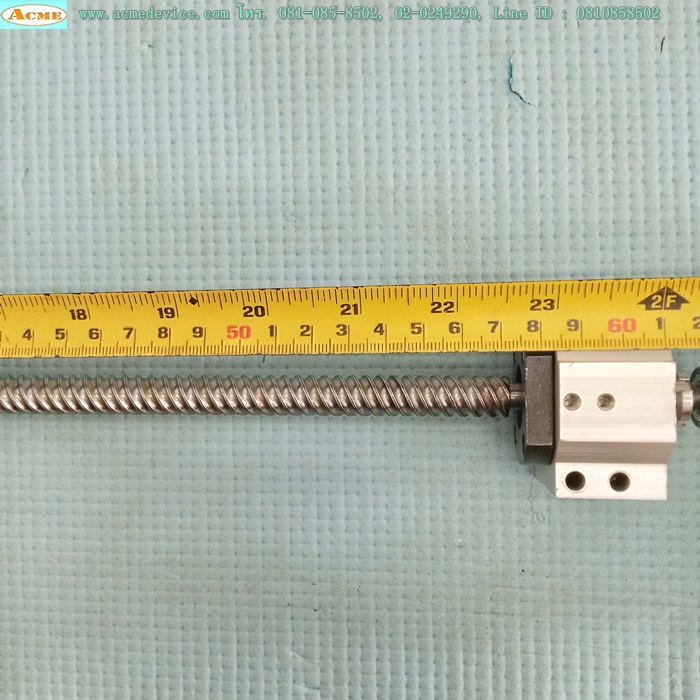 Ball Screw ขนาดเพลา 12 mm.x 710 mm., Stroke 565 mm., Pit 16 mm.