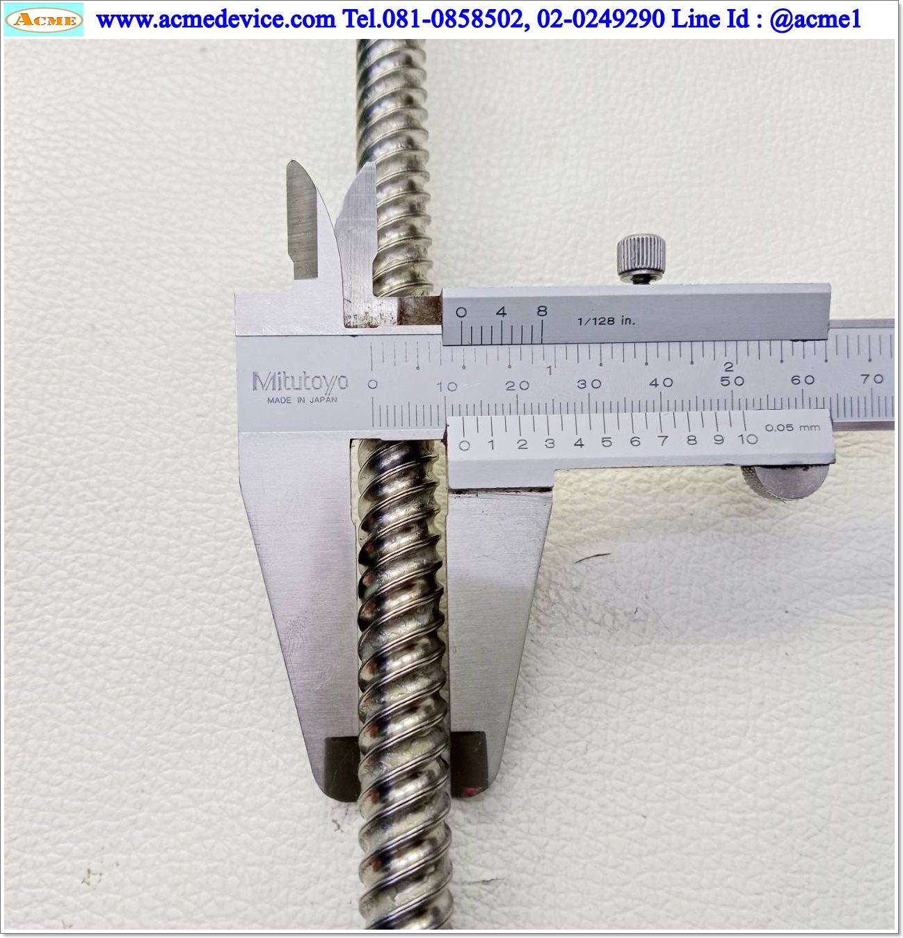 Ball Screw ??? รุ่น ???, ขนาดเพลา 12 mm. x 510 mm., Stroke 370 mm., Pit 16 mm.
