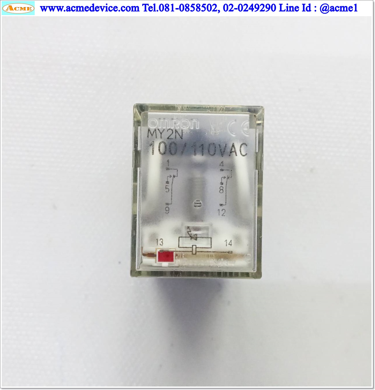 Relay Omron รุ่น MY2N , Coil 100/110Vac + Socket