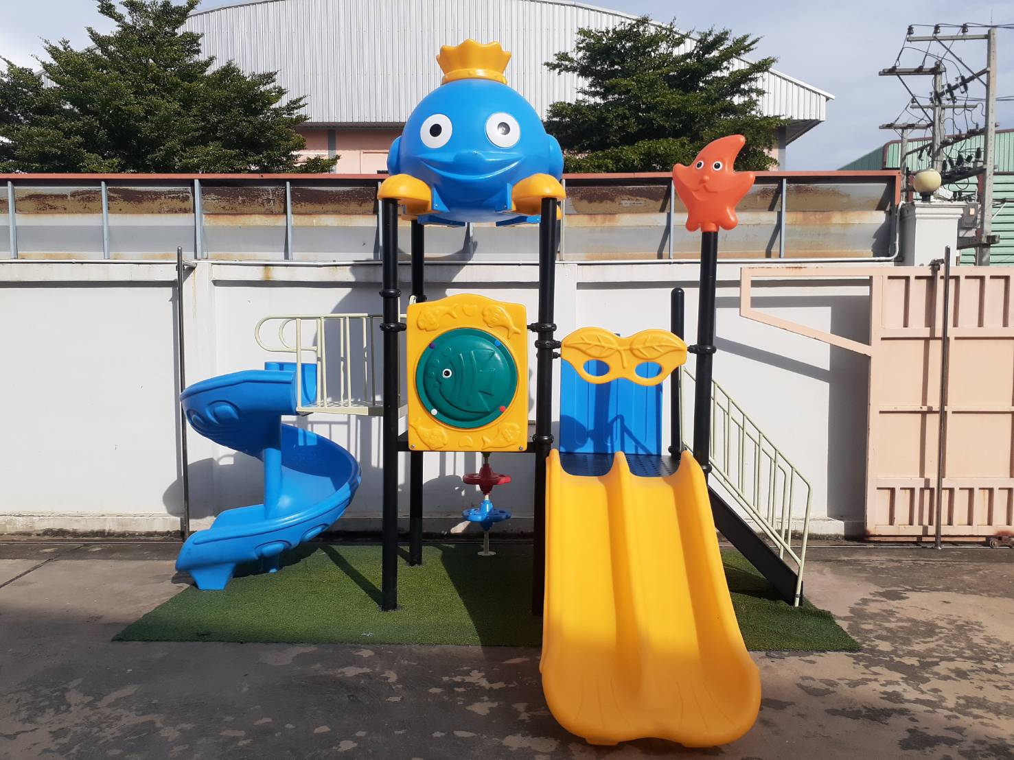 เครื่องเล่นสนาม ชุด FUNNY SEA เครื่องเล่นใต้ทะเลแสนสนุก