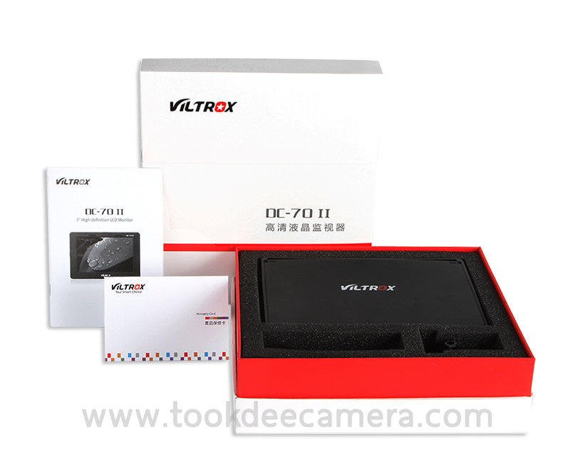 จอภาพViltrox DC-70II HDMI ขนาด 7นิ้ว สำหรับกล้อง DSLR หรือกล้องวิดีโอ