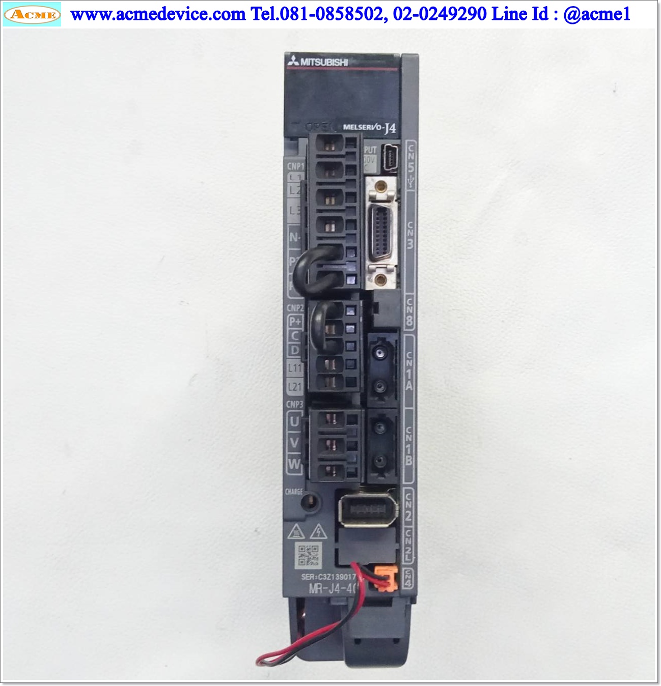 Servo Drive Mitsubishi รุ่น MR-J4-40B, 400W