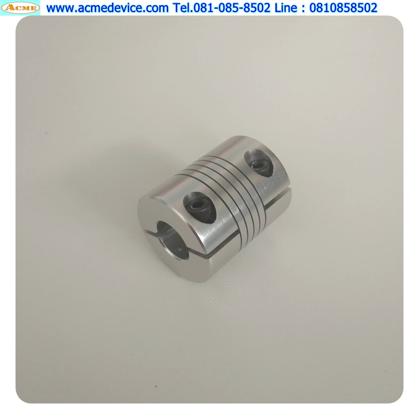Coupling Aluminum ขนาด ID 10/14mm, OD 32mm, L 40mm