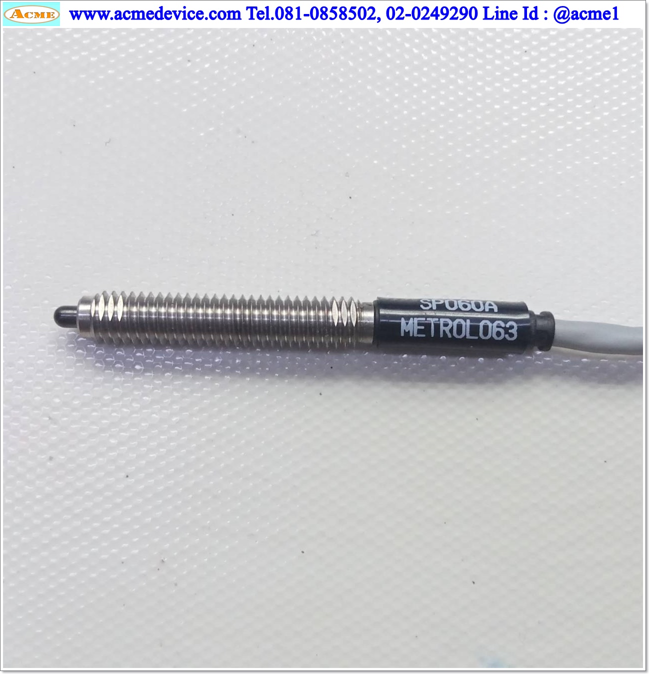 Limit Switch Precision Touch Metrol รุ่น SP060A, Dia.6 mm., Stroke 3 mm.