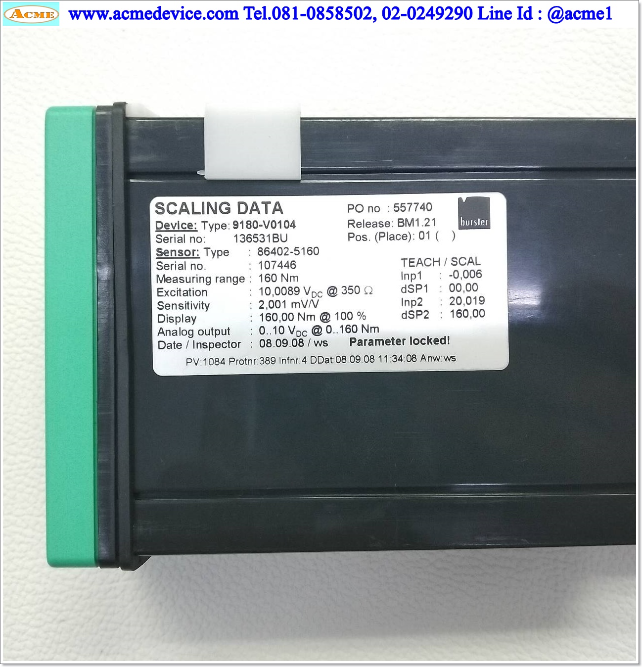 Digital Display for Strain Bursterl รุ่น 9180-V0104, RS232 or RS485, Sersor Type 86402-5160