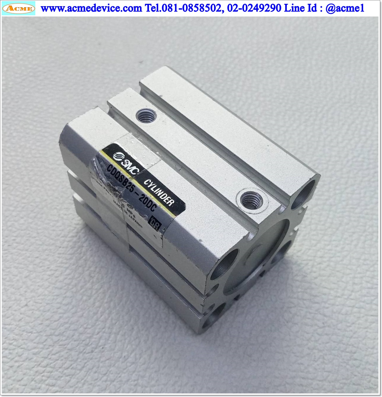 Air Cylinder SMC รุ่น CDQSB25-20DC, Bore 25 mm., Stroke 20 mm
