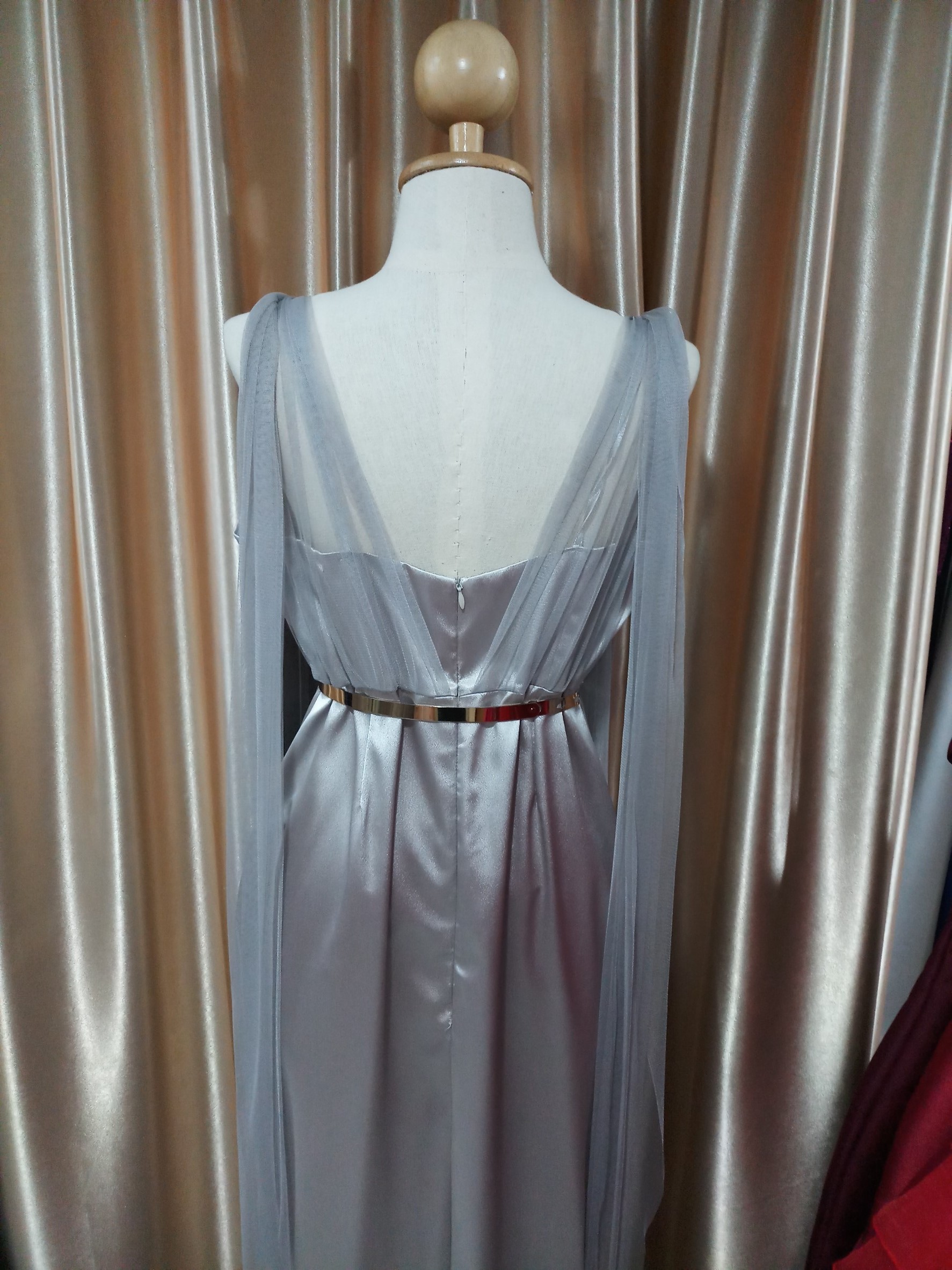 (PRE-LOVED) ชุดยาวสีเทา ไซส์XL